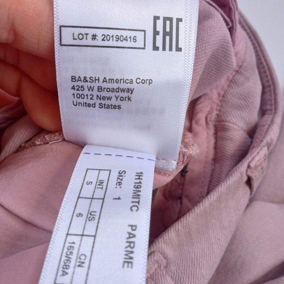 NEW! BA&SH Pink Pants, size 1, US 4, New With Tag - Picture 12 of 15